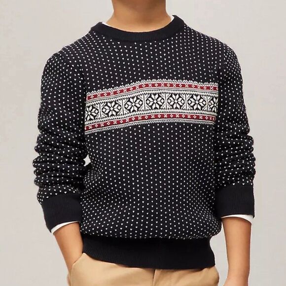 Tommy Hilfiger Other - Tommy Hilfiger Boys Fair Isle Sweater Large 12-14 Cotton Holiday Preppy Classic